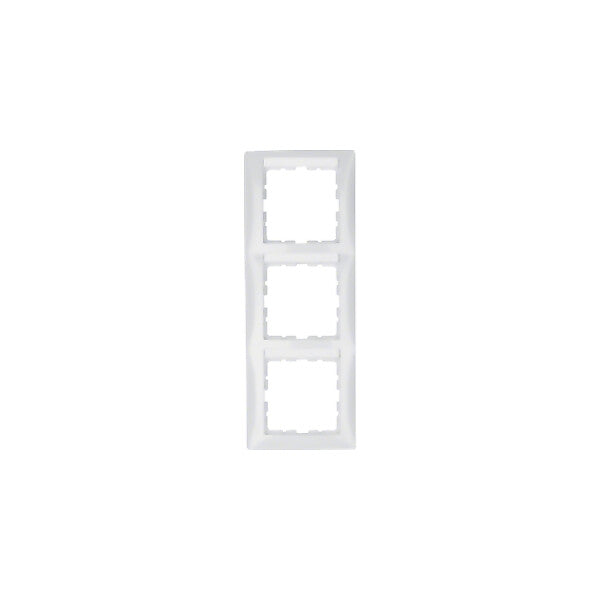 Hager/Berk Rahmen 3f. pws/gl m.Beschriftungsfeld 10138919